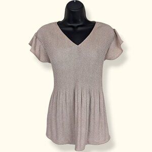 Adrianna Papell Flowy Polka Dot Top